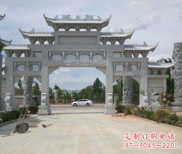 泉州大型村口牌坊石雕