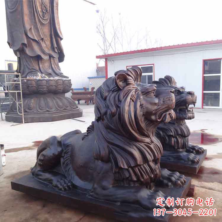泉州大型纯铜汇丰狮子