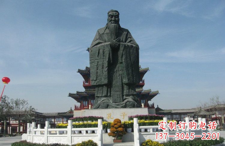 泉州大型锻铜孔子雕像