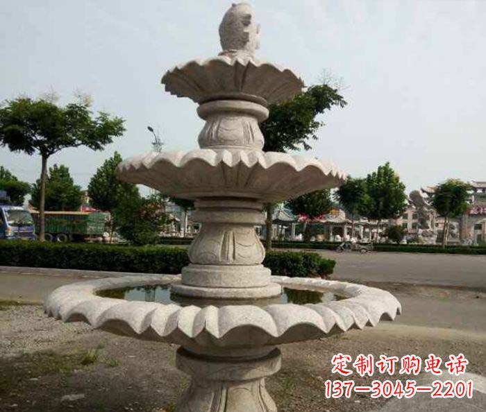 泉州精美的喷泉石雕塑