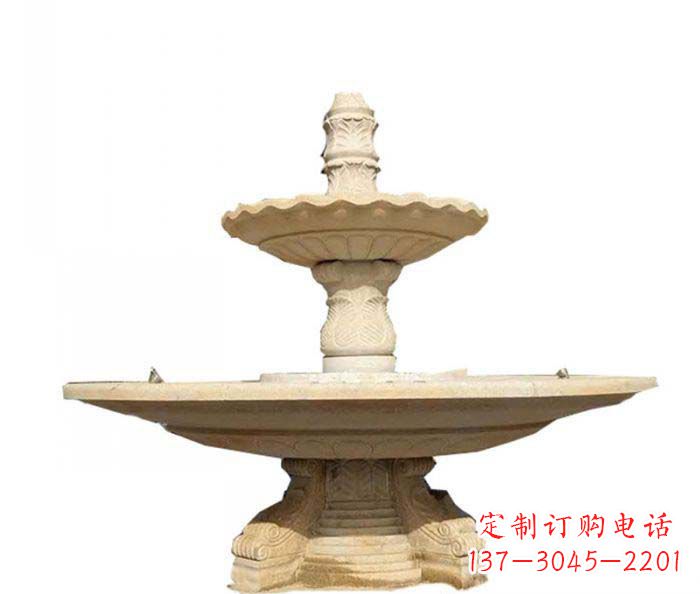 泉州 多层喷泉石雕装置