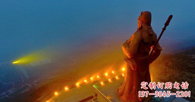 泉州精美关公雕塑 林景观玻璃钢雕塑