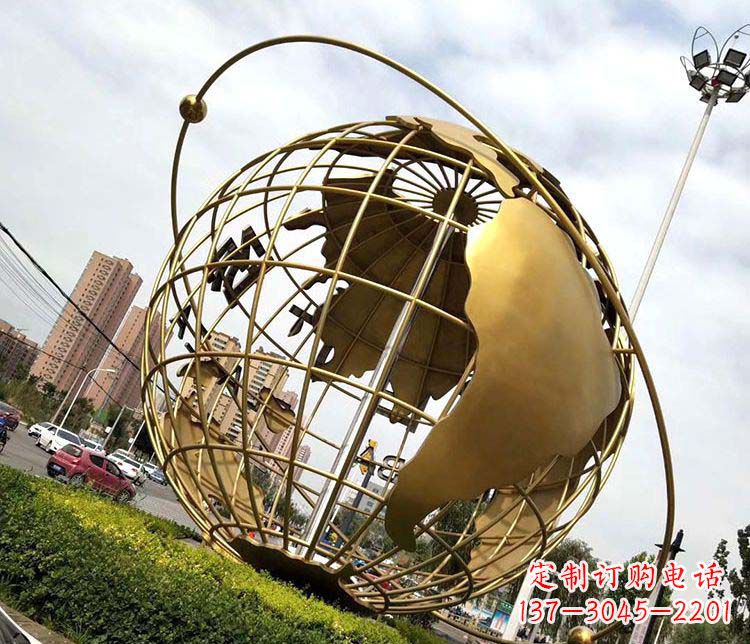 泉州地球仪不锈钢雕塑拓宽视野,致敬世界
