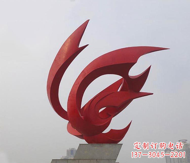 泉州大型不锈钢凤凰雕塑