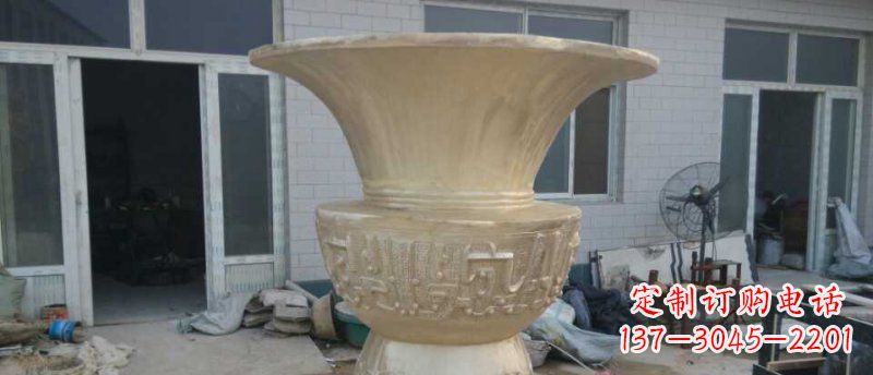 泉州高品质大型花盆铜雕