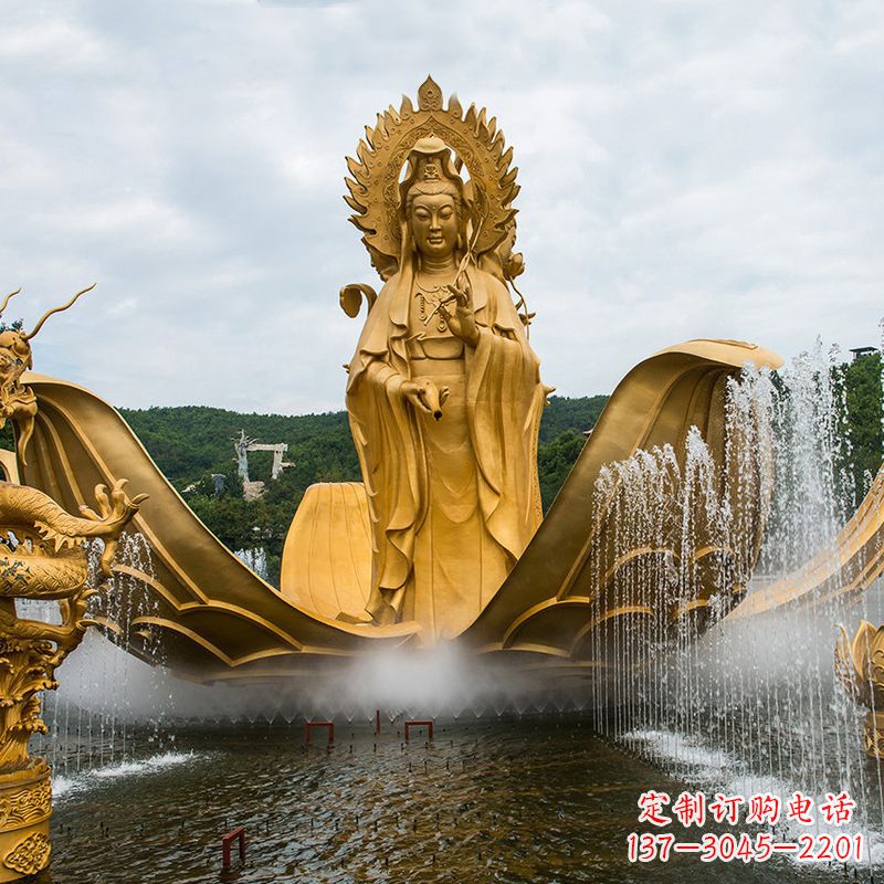 泉州大型观音铜雕景观雕塑