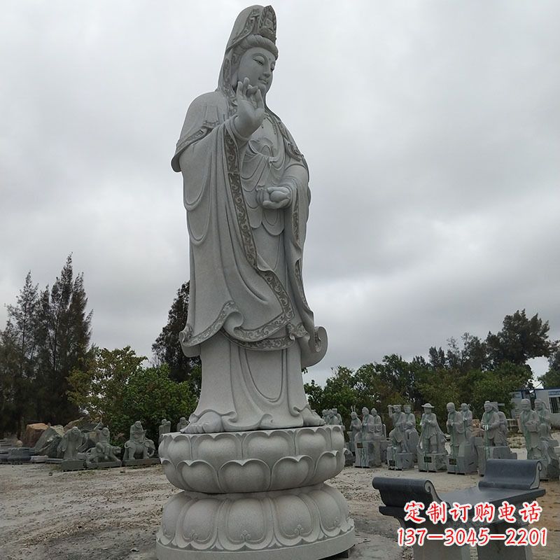 泉州高端青石观音雕塑