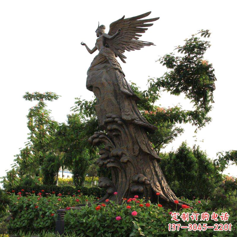 泉州中领雕塑-神话传说中的精卫海景观雕塑