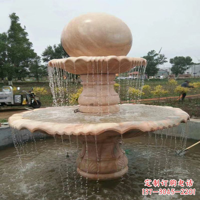 泉州精美石材风水球雕塑