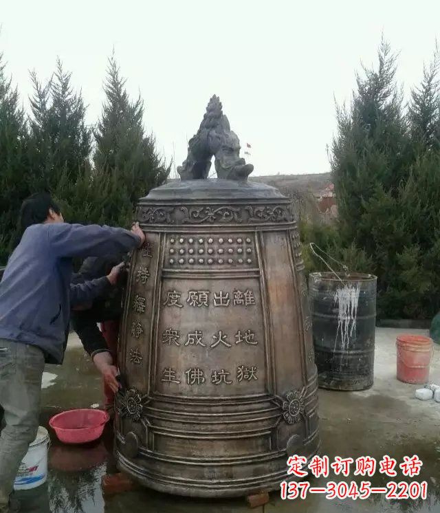 泉州大型铜钟寺庙铜雕