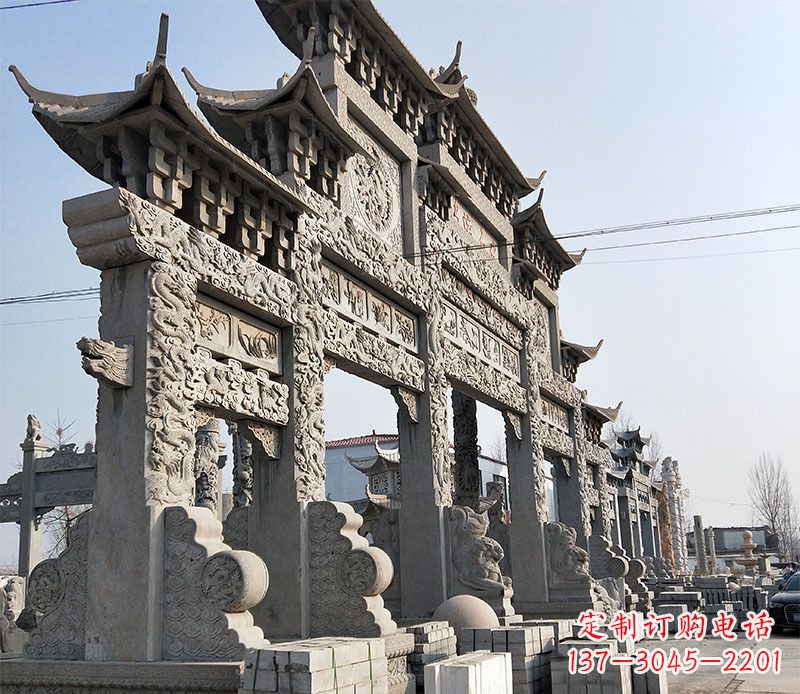 泉州中国古典牌坊石雕定制