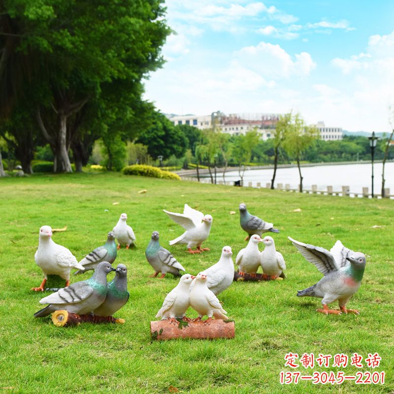 泉州大学雕塑手举和平鸽
