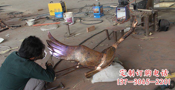 泉州大雁公园动物铜雕