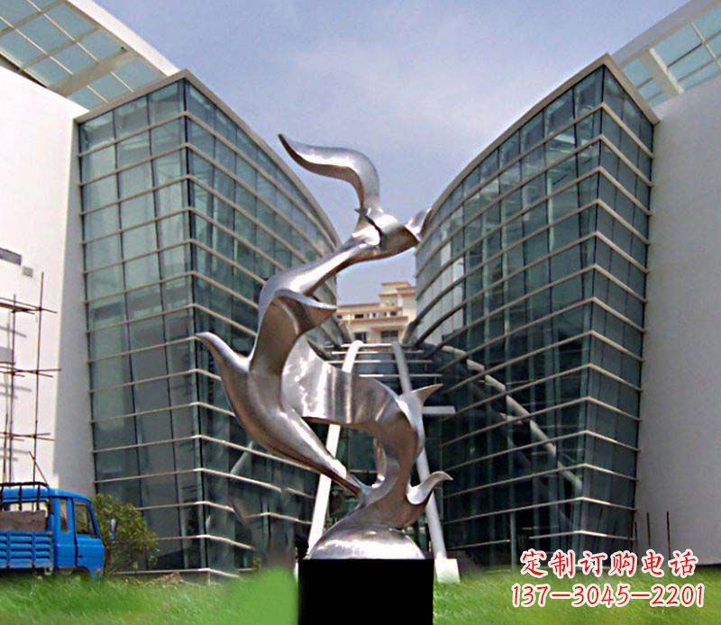 泉州大雁城市不锈钢雕塑