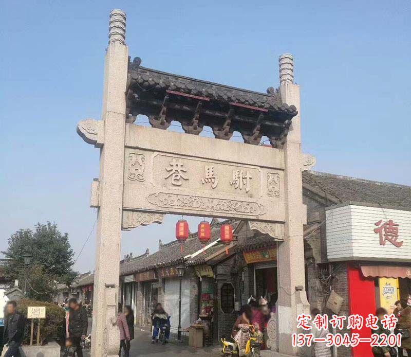 泉州单门石牌坊石雕_1