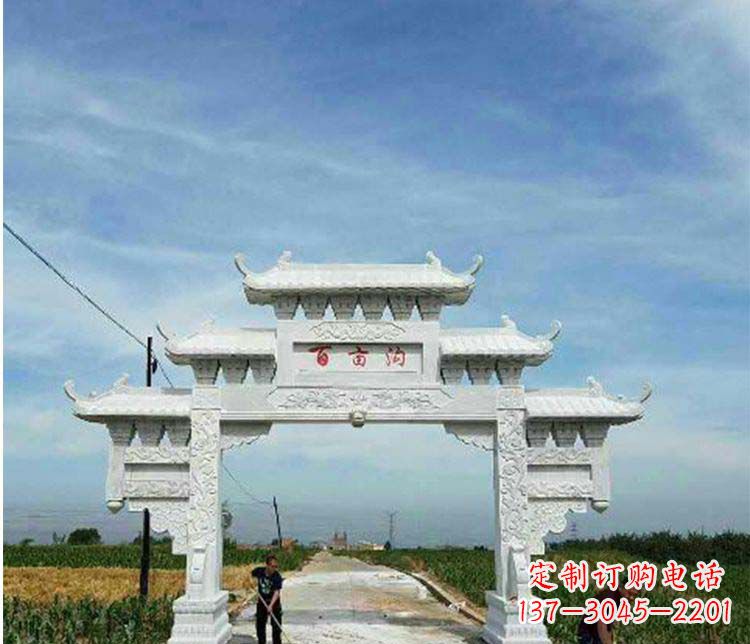 泉州单门石牌坊石雕_2