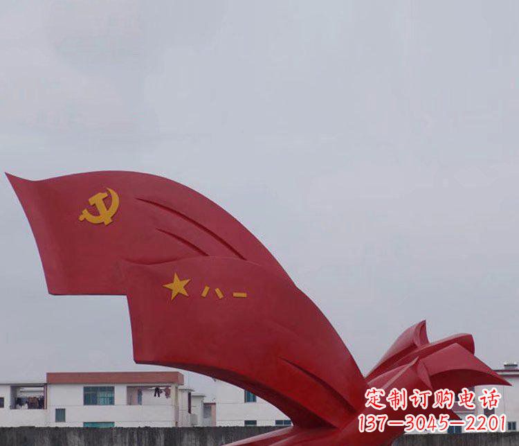 泉州精致可靠的不锈钢党旗雕塑