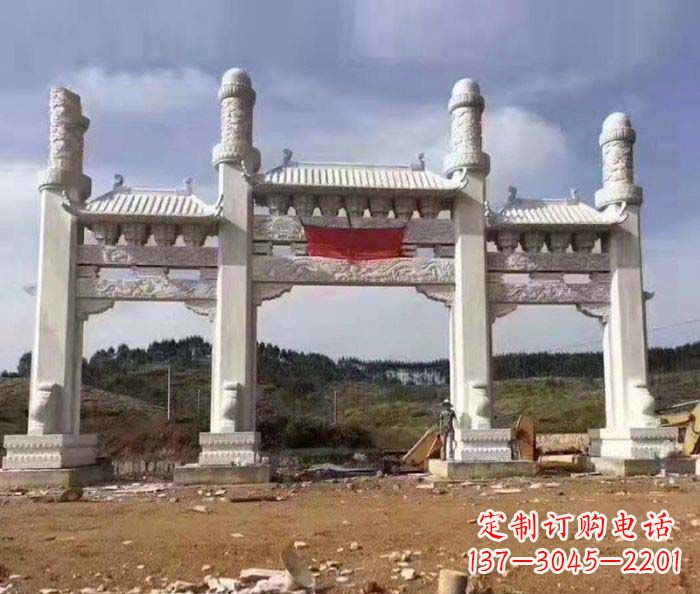泉州 道路大理石牌坊雕塑