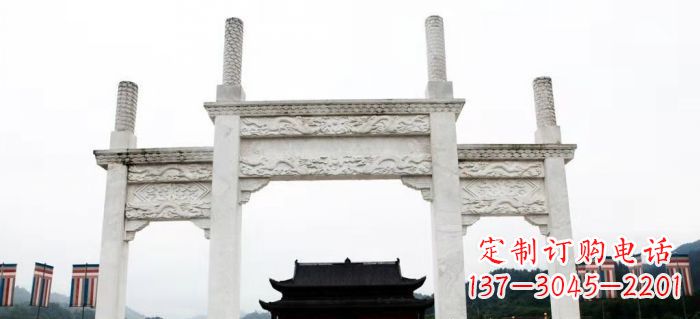 泉州领雕塑-定制道路牌坊雕塑