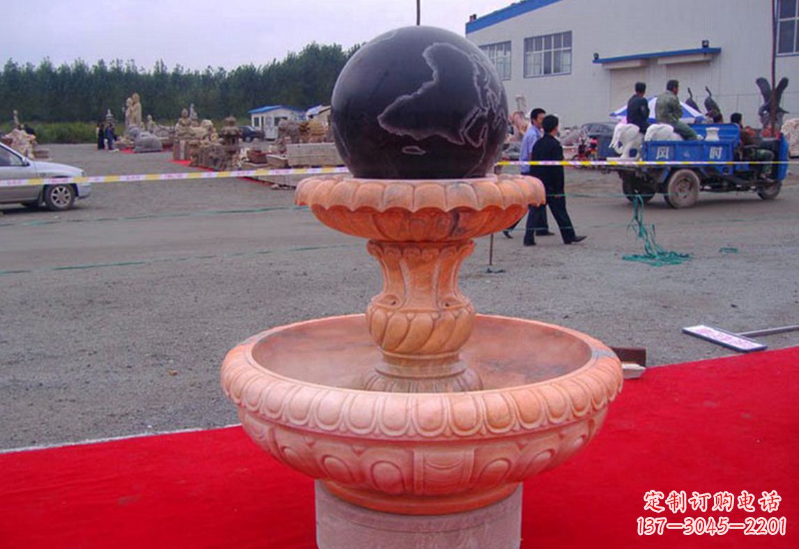 泉州德化精美风水球雕塑
