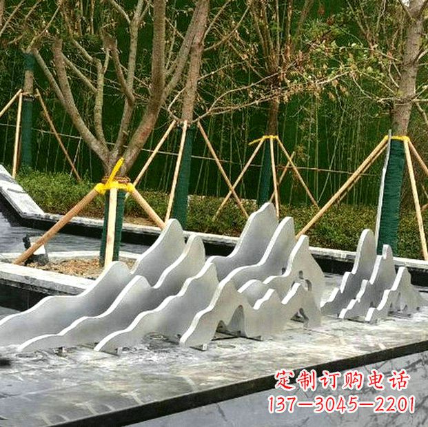 泉州高品质室外不锈钢假山雕塑
