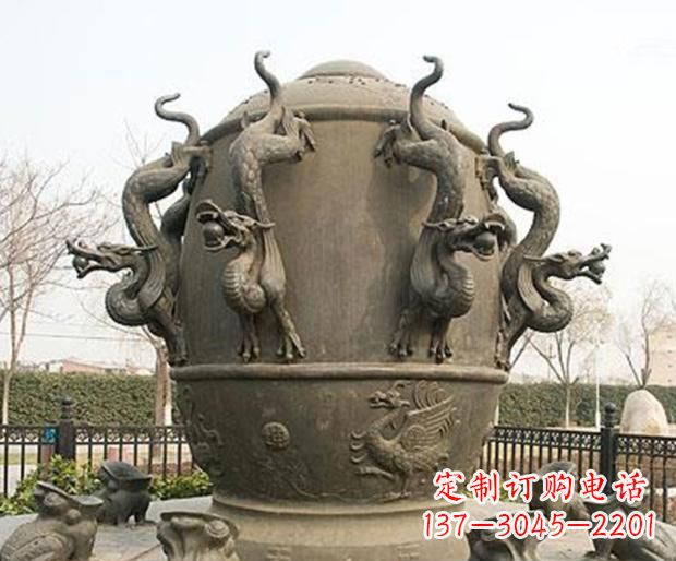 泉州精美地动仪铜雕