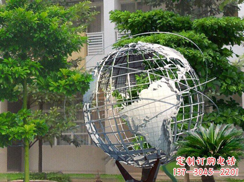 泉州精美装饰的不锈钢地球雕塑