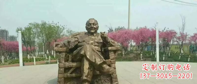 泉州中领雕塑邓小平坐式铜雕