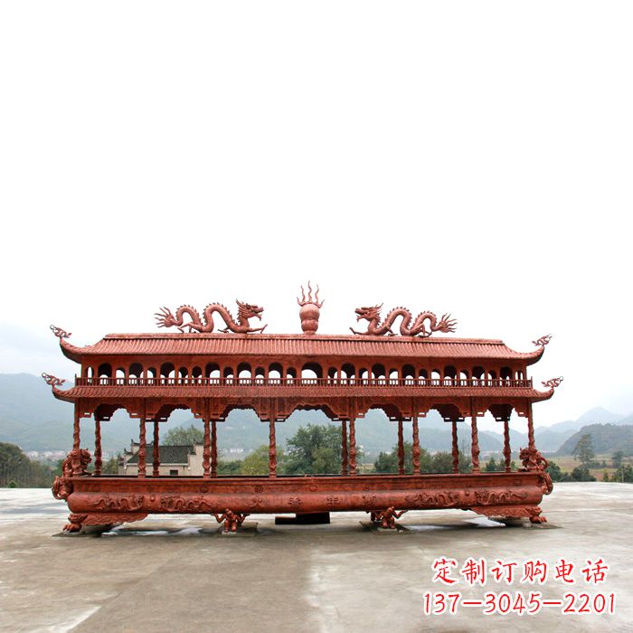 泉州精美铜香炉雕塑