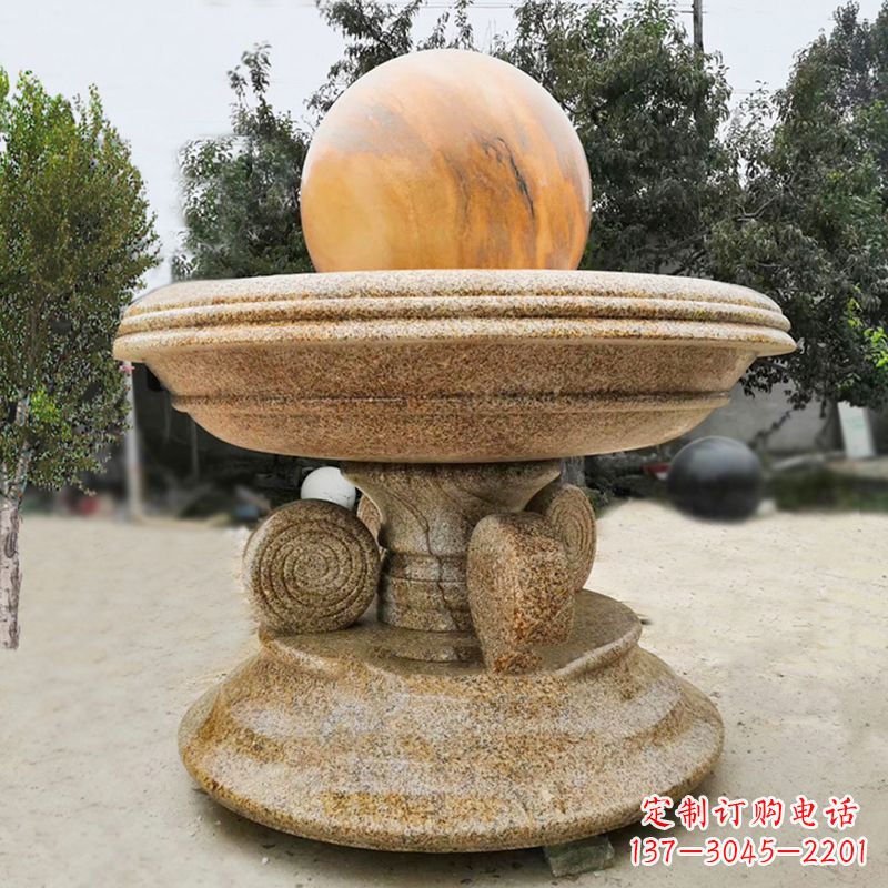泉州中领雕塑最具创意的电动风水球雕塑