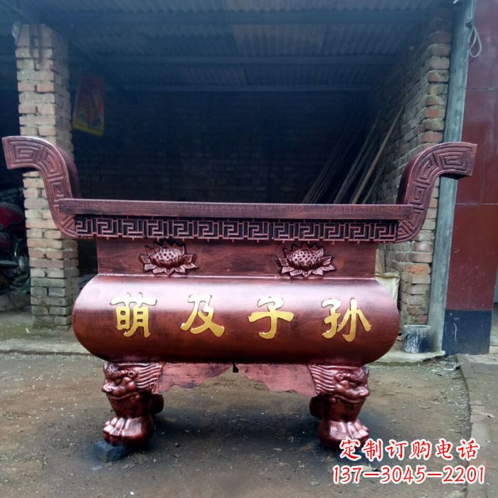 泉州特色铜香炉雕塑