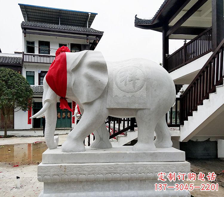 泉州精致大象雕塑