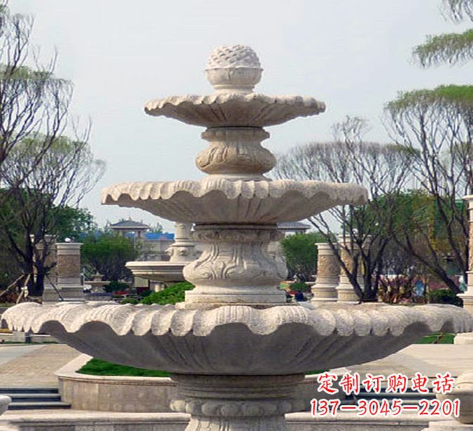 泉州狮子头花钵雕塑