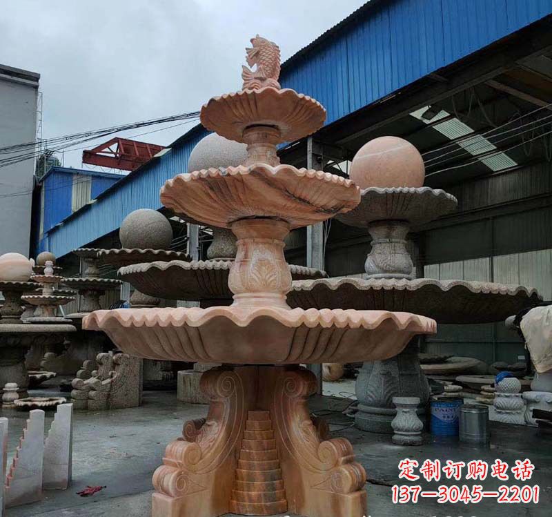 泉州跌水钵石雕喷泉
