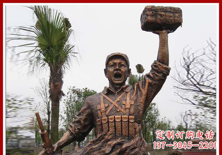 泉州董存瑞英雄模范铜雕——艺术之美的匠心细作