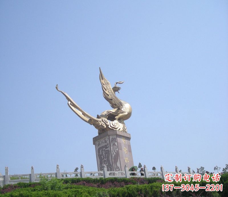 泉州动物凤凰铜雕