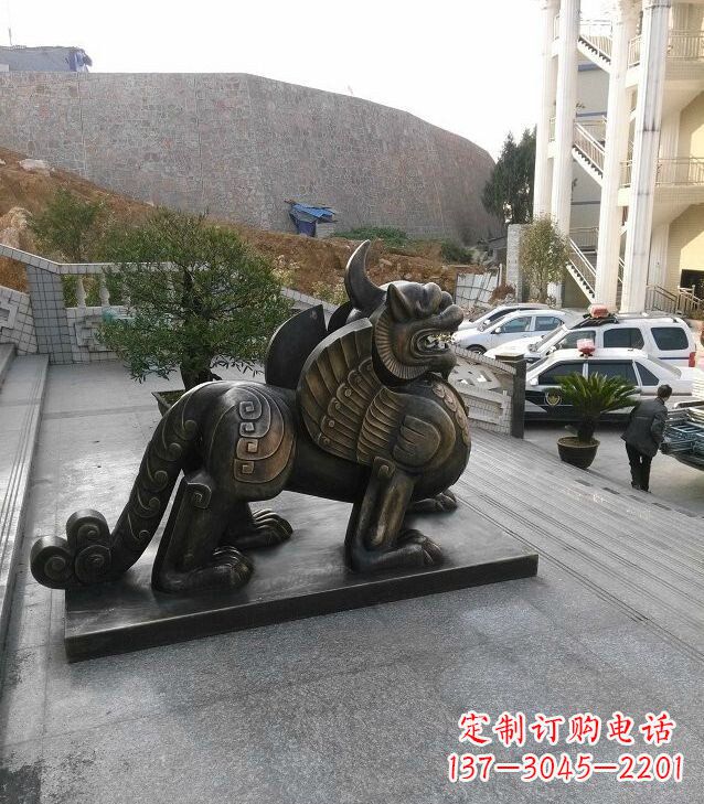 泉州独角兽法院神兽铜雕