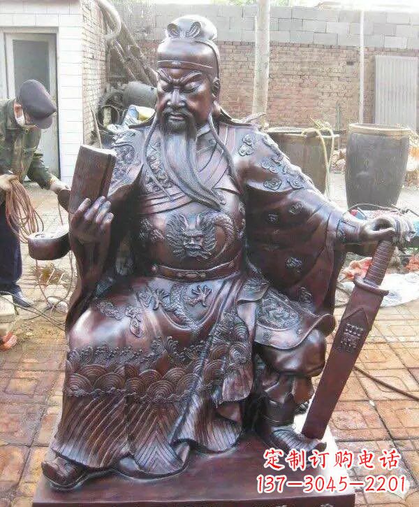 泉州读春秋的关公铜雕222