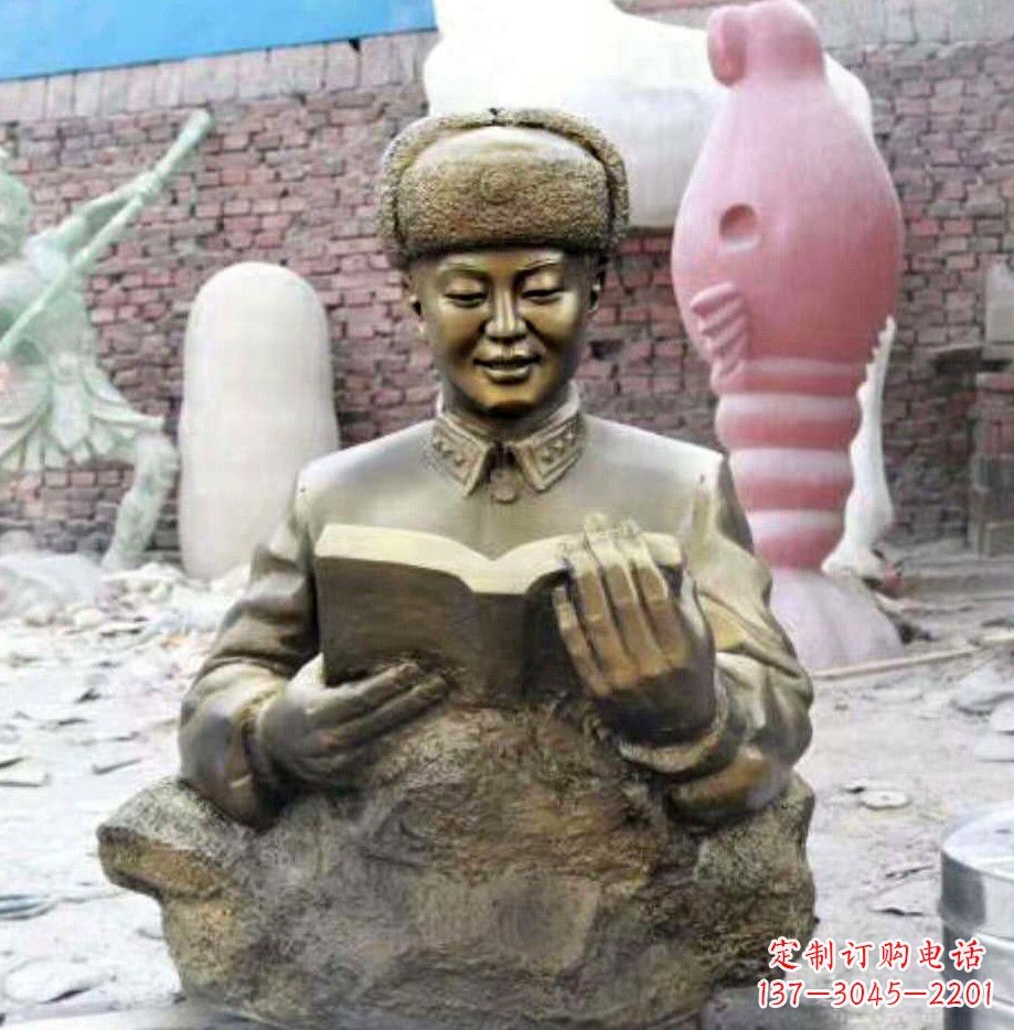 泉州中领雕塑精美雷锋铜雕塑