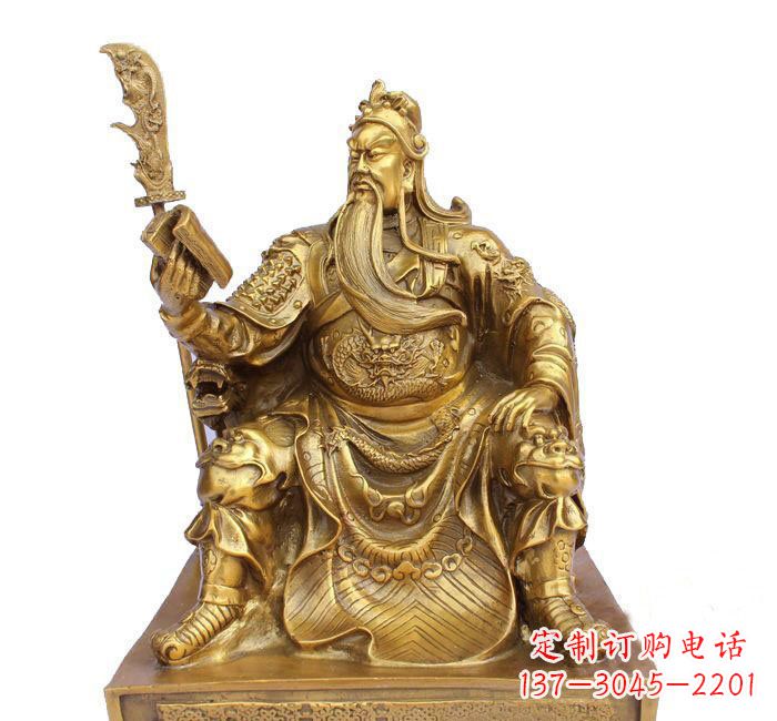 泉州精美关公铜雕