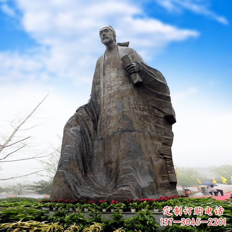 泉州中领雕塑-大型景区景点历史名人杜甫雕像