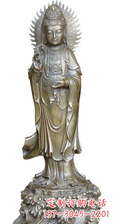泉州渡海观音铜雕塑,定制专属你的福缘
