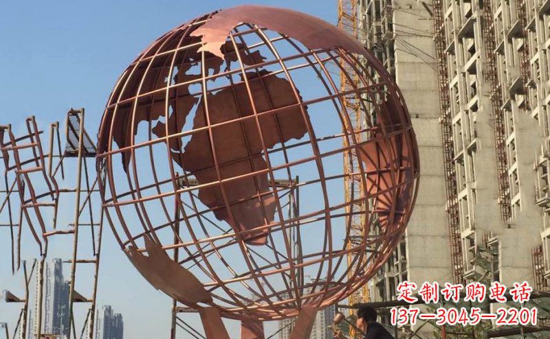 泉州锻铜不锈钢地球雕塑