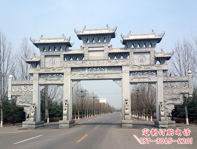 泉州中领雕塑装饰性牌坊雕塑