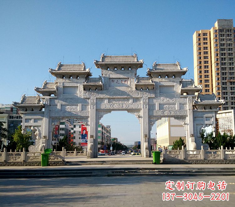 泉州锻铜雕塑 人物雕塑石雕牌坊