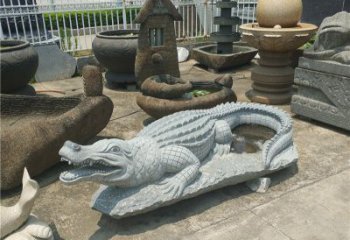 泉州动物雕塑大理石鳄鱼