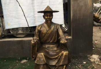 泉州精美手工渔翁铜雕