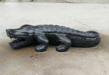 泉州经典鳄鱼景观石雕