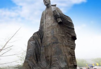 泉州中领雕塑-大型景区景点历史名人杜甫雕像
