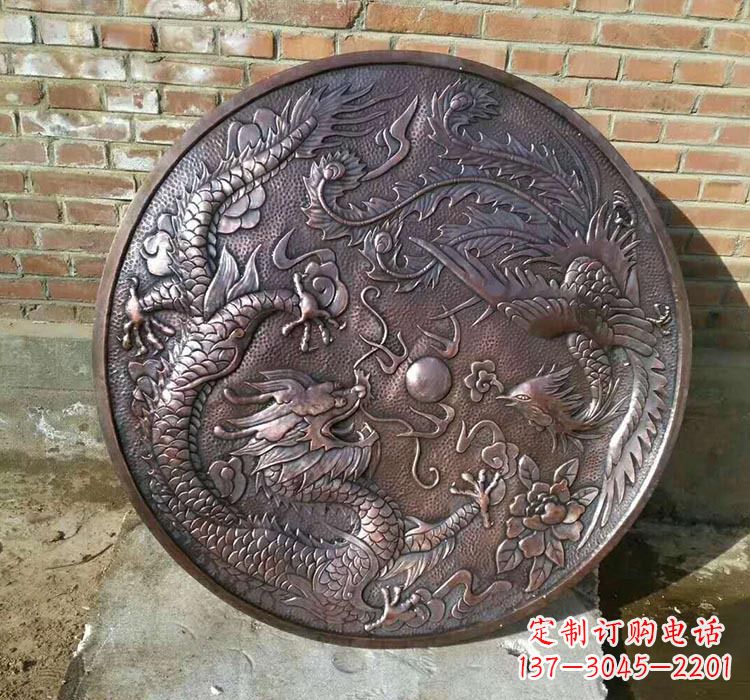 泉州锻铜龙凤浮雕